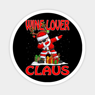 Wine Lover Santa Claus Reindeer Christmas Matching Costume Magnet